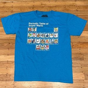SUPER MARIO Periodic Table of Super Mario Graphic T-shirt - Youth L